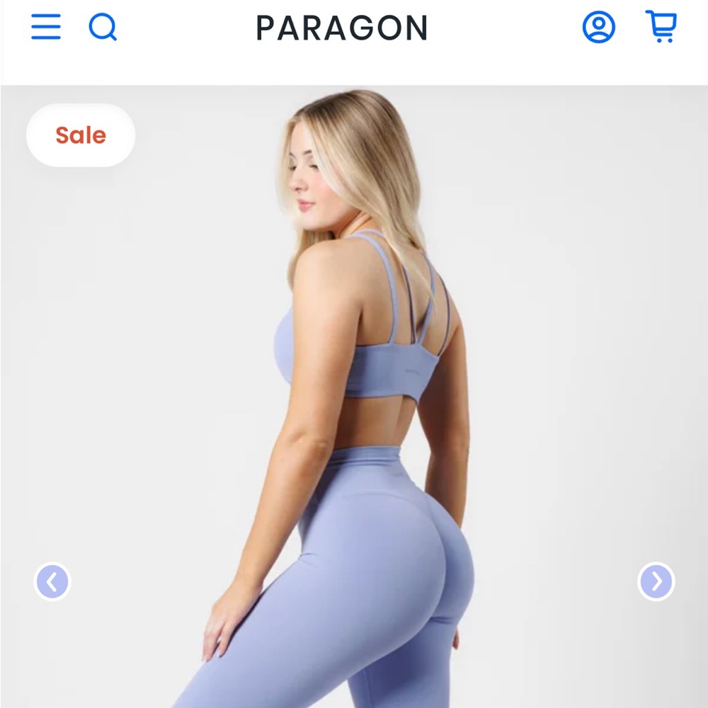 PARAGON Blue High-Waisted Leggings for Active Lifestyle NWT